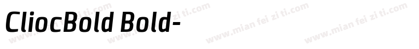 CliocBold Bold字体转换